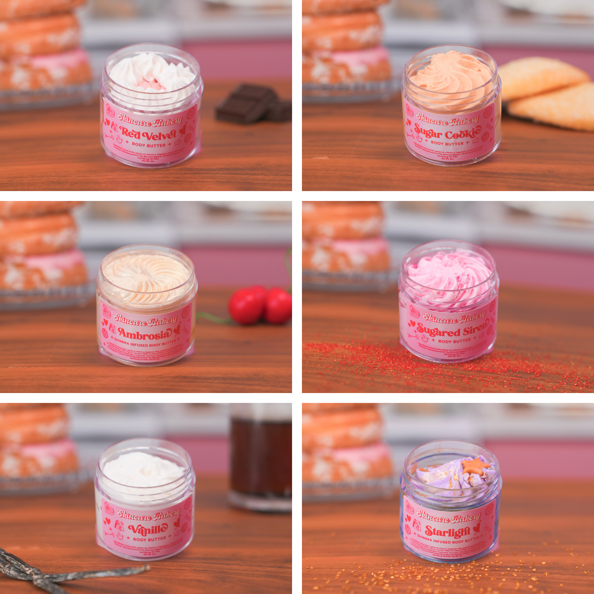 Donut Box Upgrade: Donut Body Butter Box + Gourmand Hot Girl Hot Sauce Body Oil Sample Pack