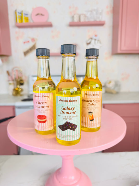 The Skincare Bakery X AVERY  Hot Girl Hot Sauce Body Oil