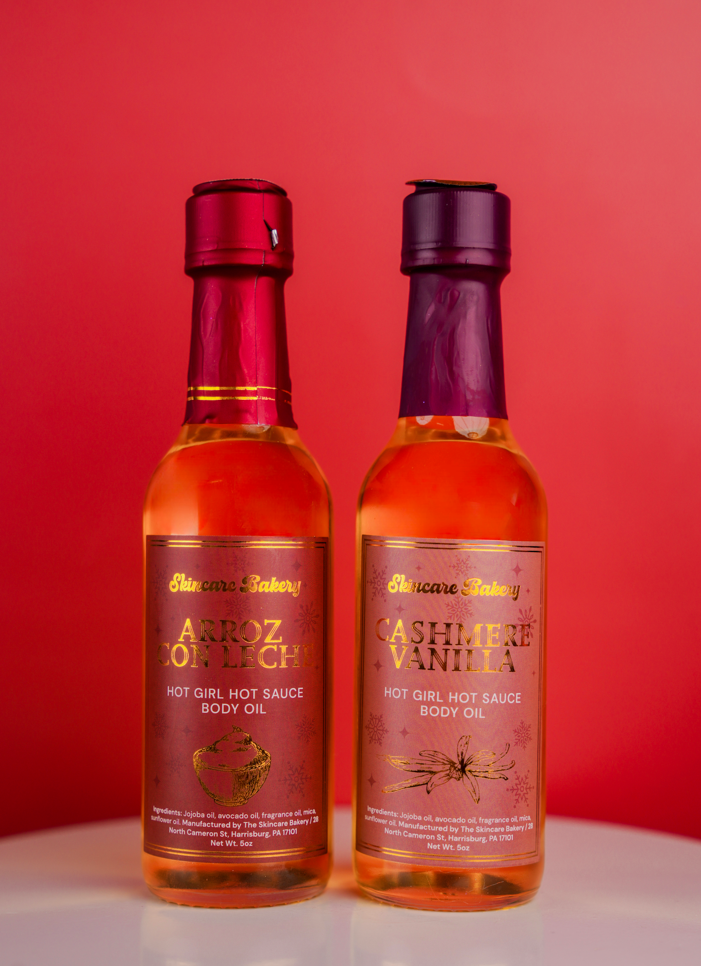 The Skincare Bakery X HOLIDAY Hot Girl Hot Sauce Body Oil