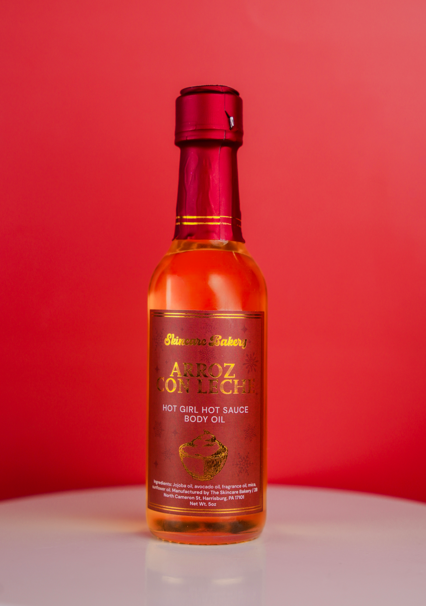 The Skincare Bakery X HOLIDAY Hot Girl Hot Sauce Body Oil