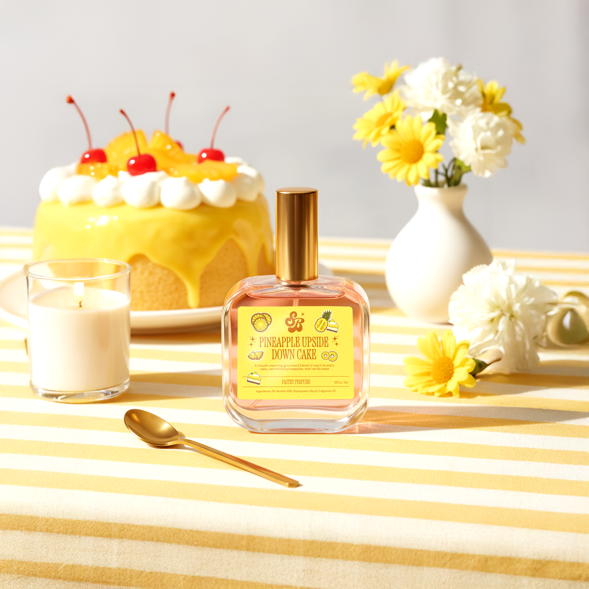 Pineapple Upside Down Cake Baker's Duo: Perfume Pastry + Hot Girl Hot Sauce Body Oil